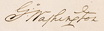 G Washington's signature