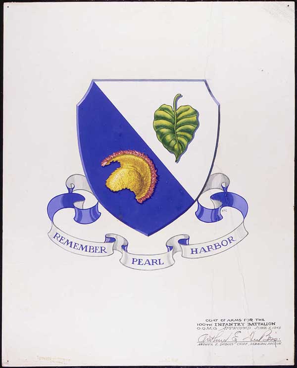 "Coat of Arms for the 100th Infantry Battalion"