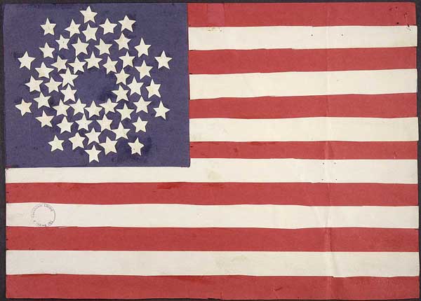 Design for American Flag with Fifty Stars