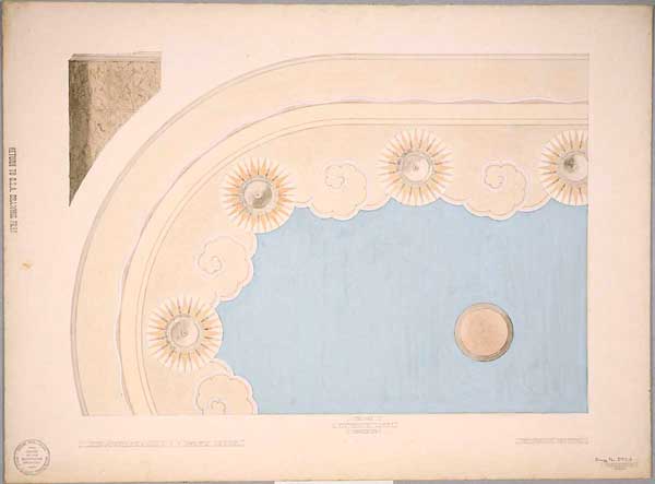 "Los Angeles Cal. Court House Ceiling Entrance Lobby, Space 98 Decorative Painting"