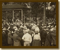 Photograph, Eugene V. Debs Speaking in Canton, Ohio, June 16, 1918