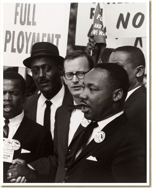 Photograph, Martin Luther King in Civil Rights March