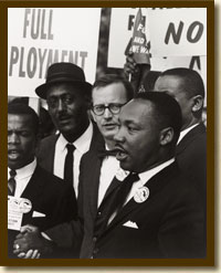 Photograph, Martin Luther King in Civil Rights March on Washington, DC, August 28, 1963