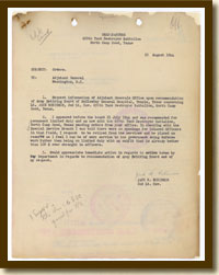 Jack R. Robinson to the Adjutant General, Request for Retirement from Active Duty, August 25, 1944