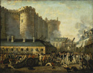 <em>Storming of the Bastille, July 14th, 1789</em>, painting, unattributed, eighteenth century