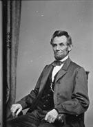 Abraham Lincoln, photograph from the Mathew Brady Collection, ca. 186165