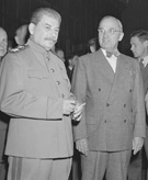 Soviet Marshal Joseph Stalin and President Truman (detail), July 17, 1945