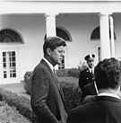 President John F. Kennedy at the White House, photograph by Cecil Stoughton, October 24, 1961