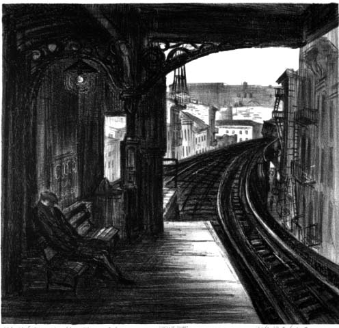 El Station, Sunday Morning by Jack Markow