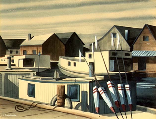 Fisherman's Village by Edmund Lewandowski
