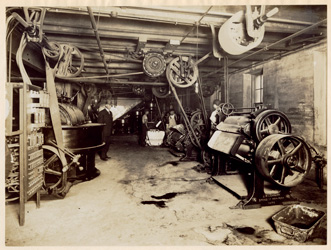 historical image of candy factory