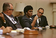 Photograph from LBJ Meeting with Civil Rights leaders - Barbara Jordon