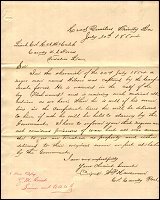 Letter from Col. W.P. Hardeman re: Wilson Wood Capture