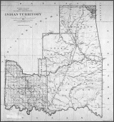 Map of Indian Territory (Oklahoma), 1891