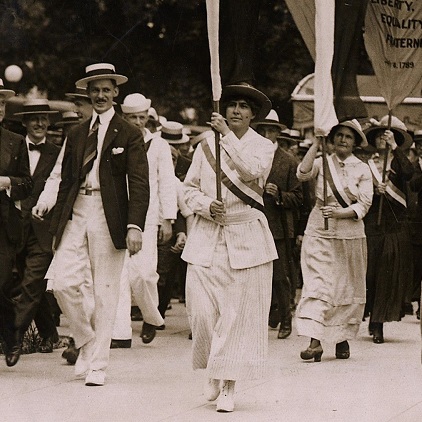 Woman suffrage march