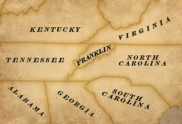 Map of the Lost State of Franklin