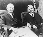 Mr. and Mrs. Hoover paid a visit to President and Mrs. Coolidge at the Summer White House