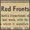 detail of newspaper clipping headline