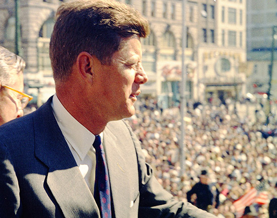 John F. Kennedy in Dayton, campaigning for President