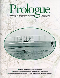 Winter 2003 Prologue Cover
