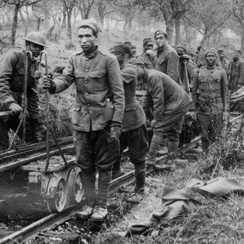 Black soldiers of the 93rd Division, World War I
