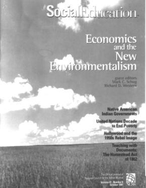 Cover of the Social Education magazine for October 1997