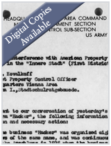 M1928- German External Assets Branch of the U.S. Allied Commission for Austria (USACA) Section