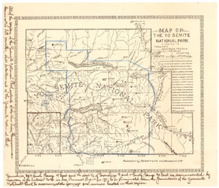 Map of Yosemite National Park