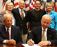 Signing Nixon Library transfer agreement