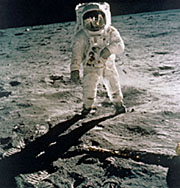 Buzz Aldrin on the Moon