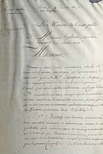 Baring letter, before