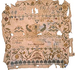 Mary Hearn's sampler
