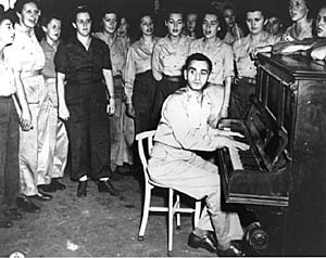 Playing piano in New Guinea