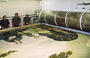 Mural in conservation lab