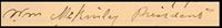 Address: President McKinley