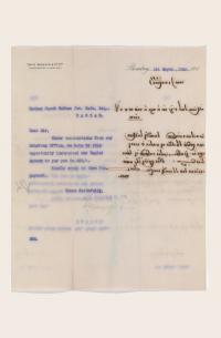 Letter from David Sassoon & Co. Ltd., Bombay, Regarding a Payment, 1920