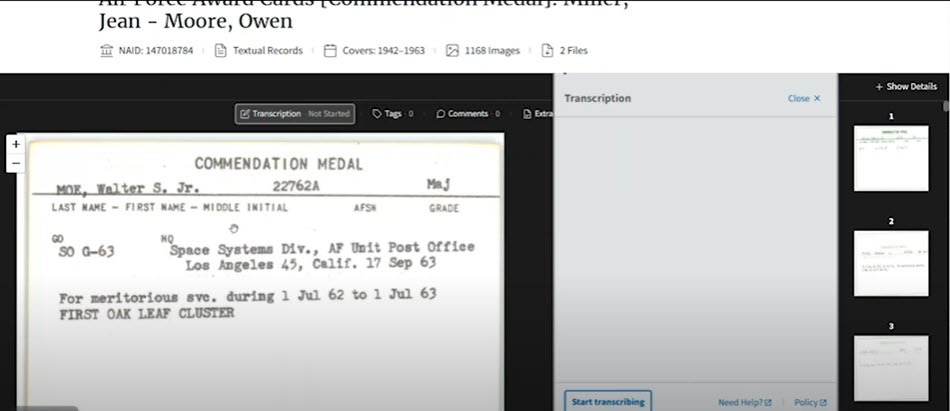 How To Transcribe in the National Archives Catalog