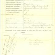 Record of Death and Interment of William Christman