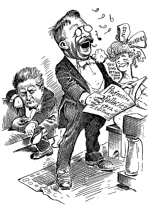 Political Cartoons Illustrating Progressivism and the Election of 1912