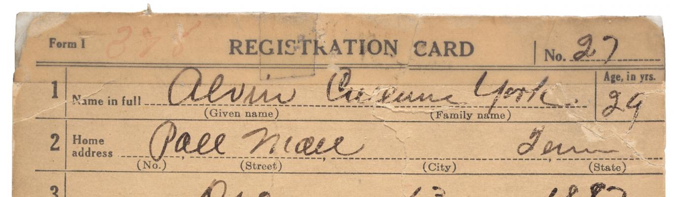 Records of the Selective Service System (World War I)
