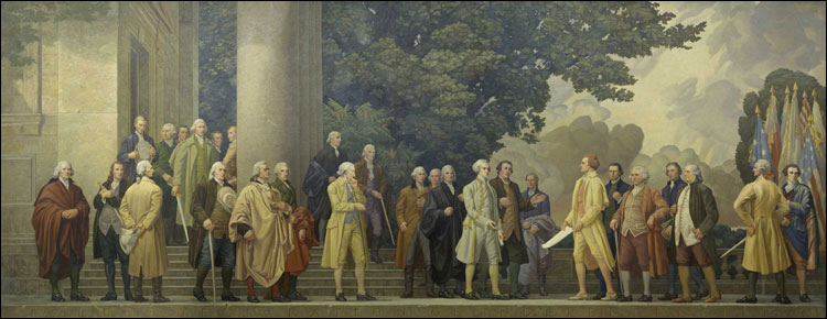 The Declaration: Mural by Barry Faulkner