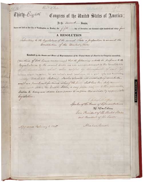 13th Amendment to the U.S. Constitution: Abolition of Slavery ...