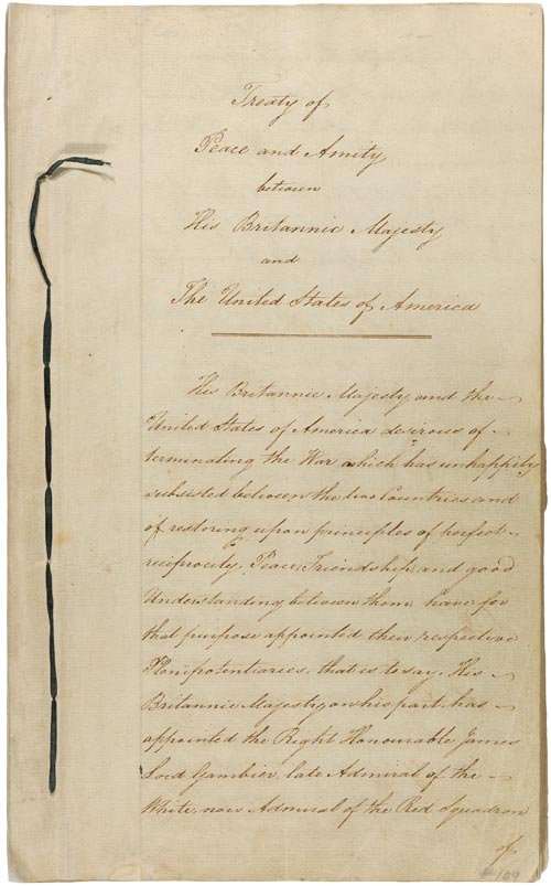 Treaty Of Ghent 1814 National Archives   Doc 020 Big 