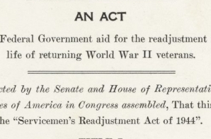 Servicemen's Readjustment Act