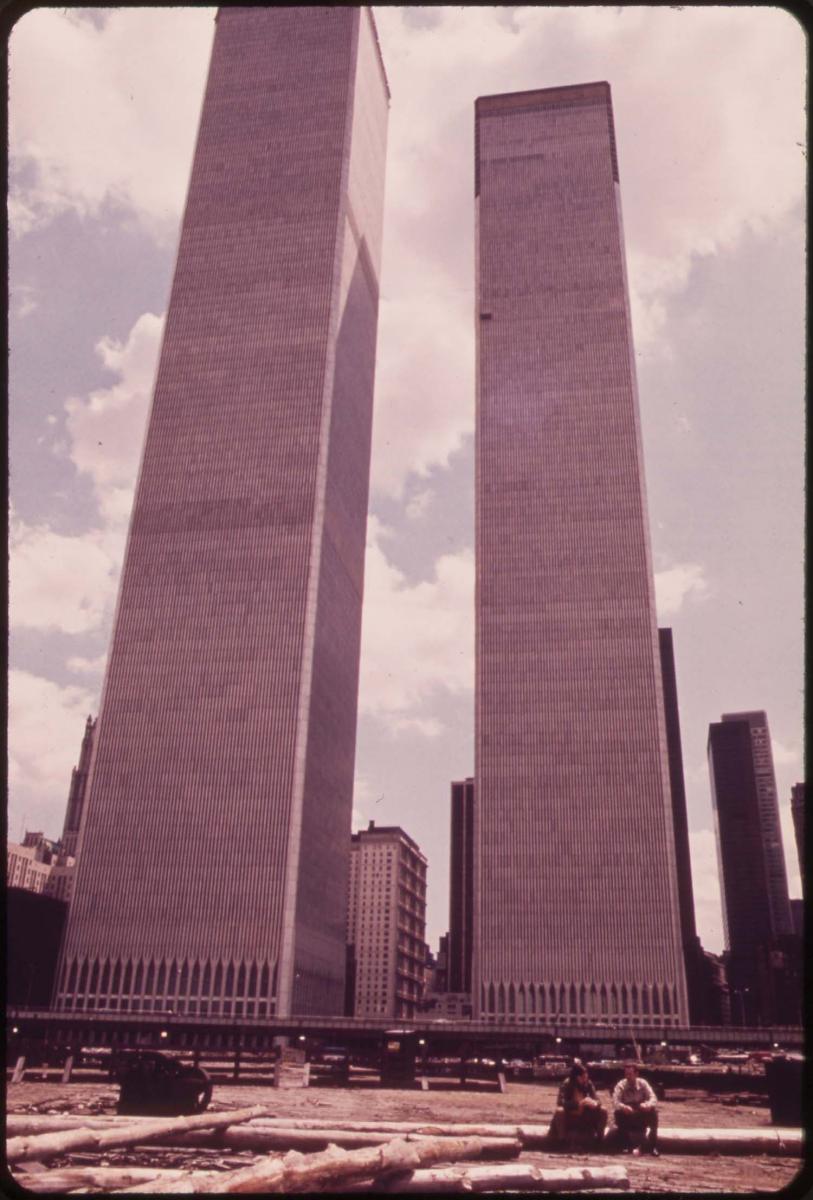 World Trace Center Twin Towers in 1970s