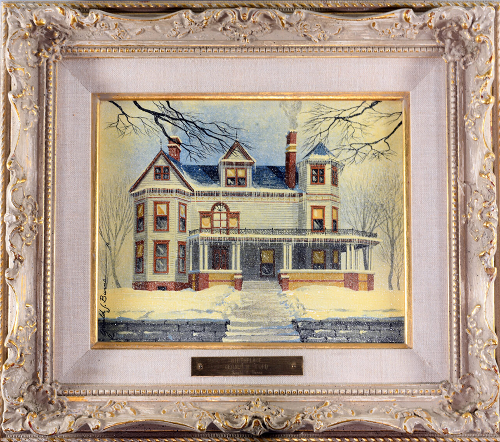 Painting of President Ford's childhood home