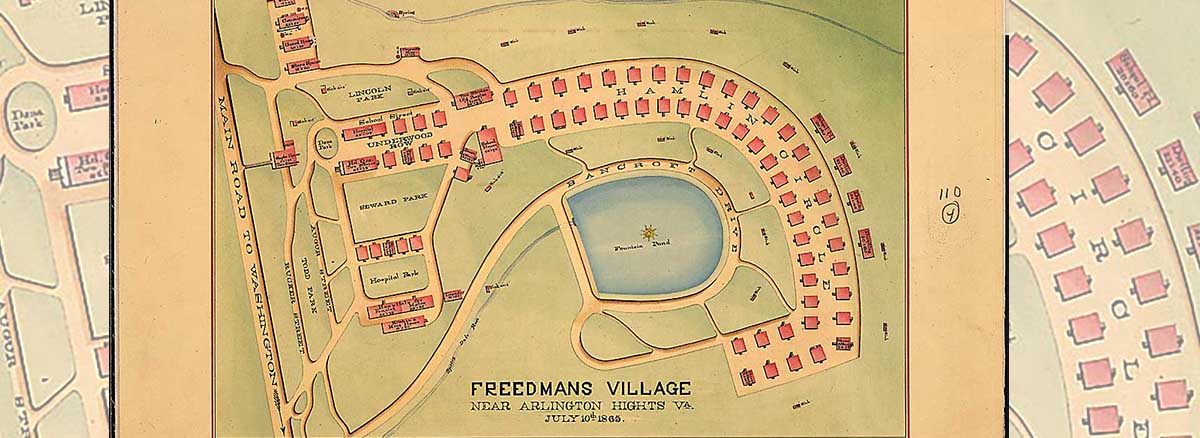 Detail of map of Freedman's Village