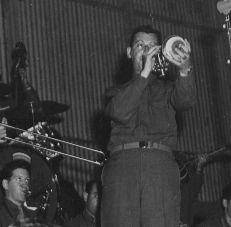 Glenn Miller and band in England