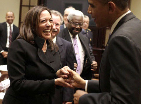 Kamala Harris and Barack Obama