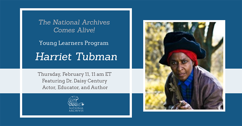 promotional poster for Harriet Tubman program